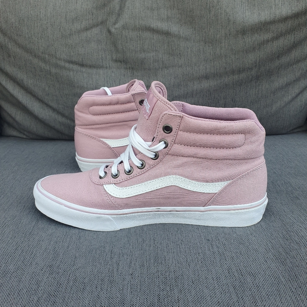 VANS MILTON HI Tops Baseball Boots Lace Up Textile TRAINERS Heather Uk6 - Picture 4 of 13